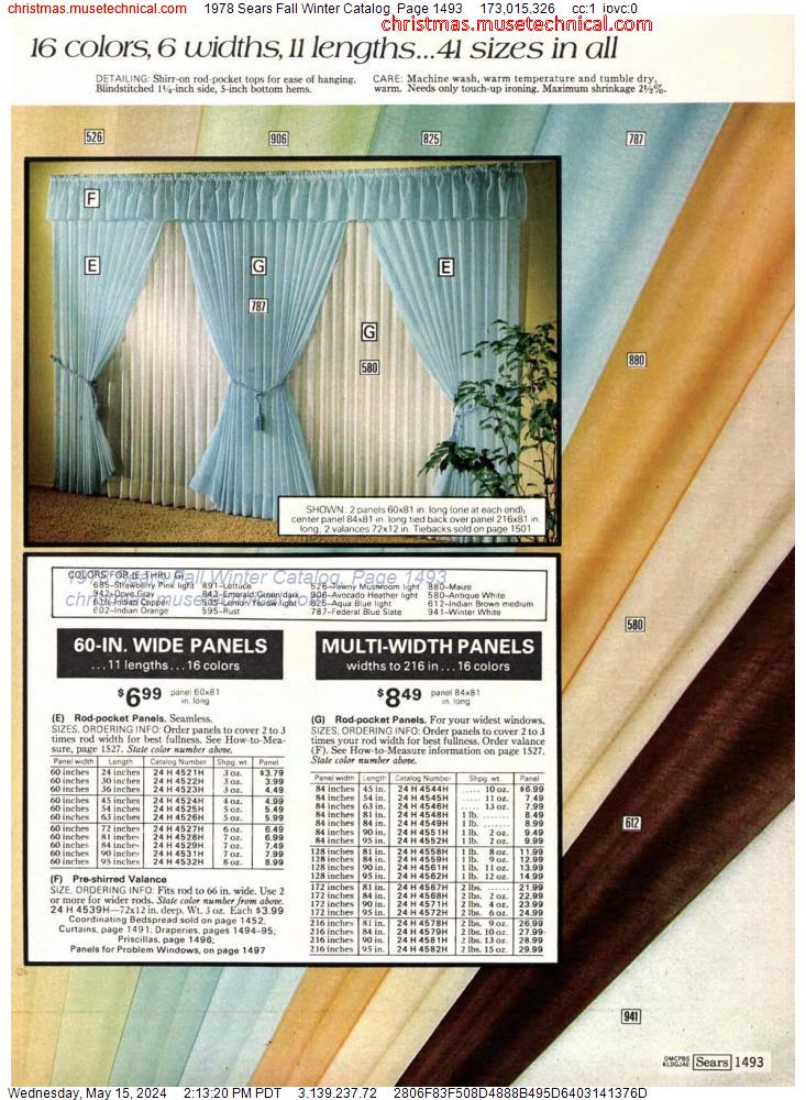 1978 Sears Fall Winter Catalog, Page 1493
