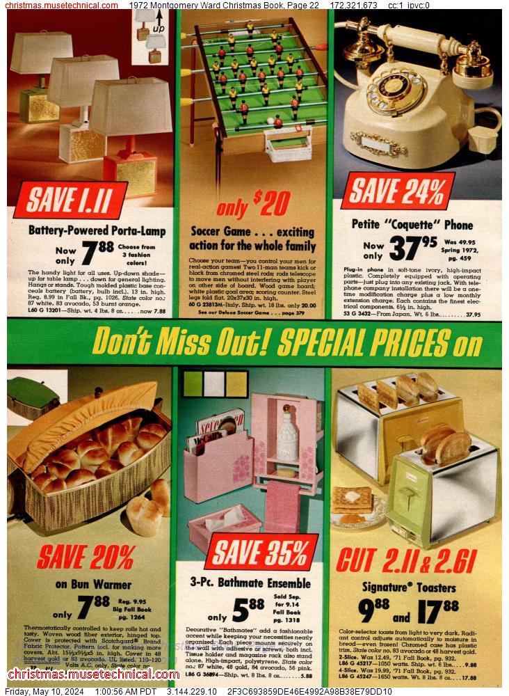 1972 Montgomery Ward Christmas Book, Page 22