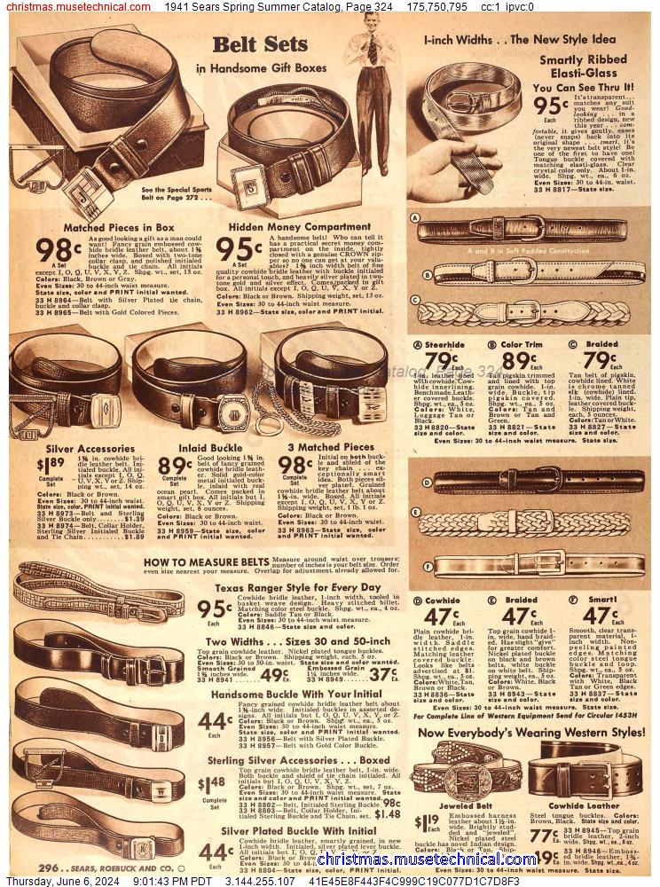 1941 Sears Spring Summer Catalog, Page 324