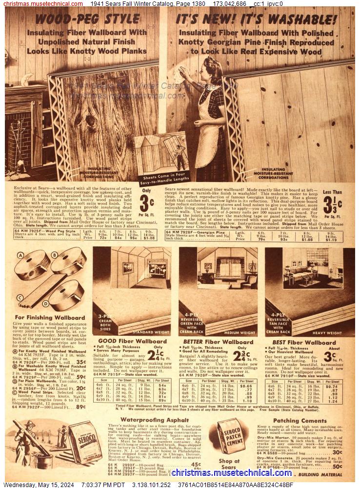1941 Sears Fall Winter Catalog, Page 1380