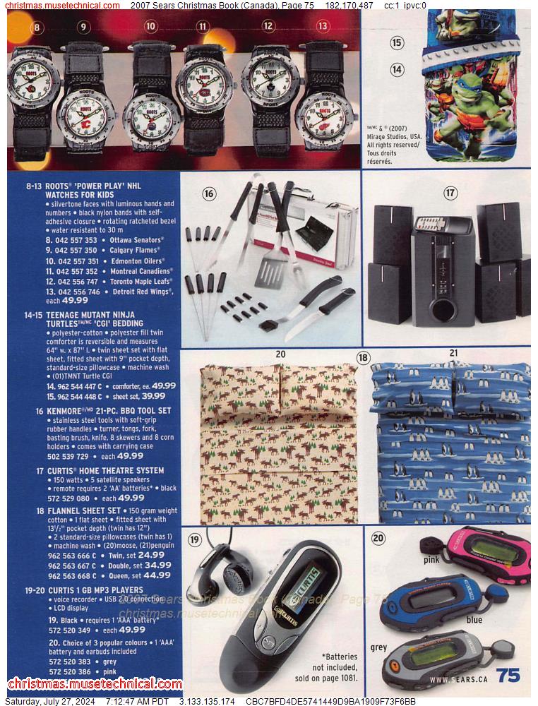 2007 Sears Christmas Book (Canada), Page 75