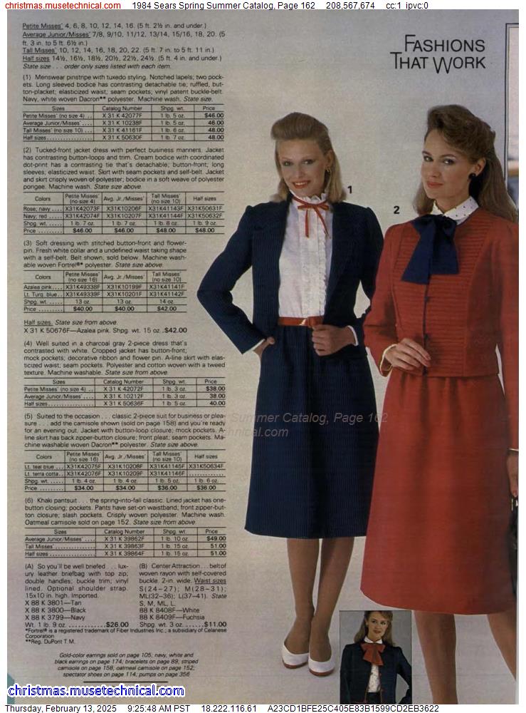 1984 Sears Spring Summer Catalog, Page 162