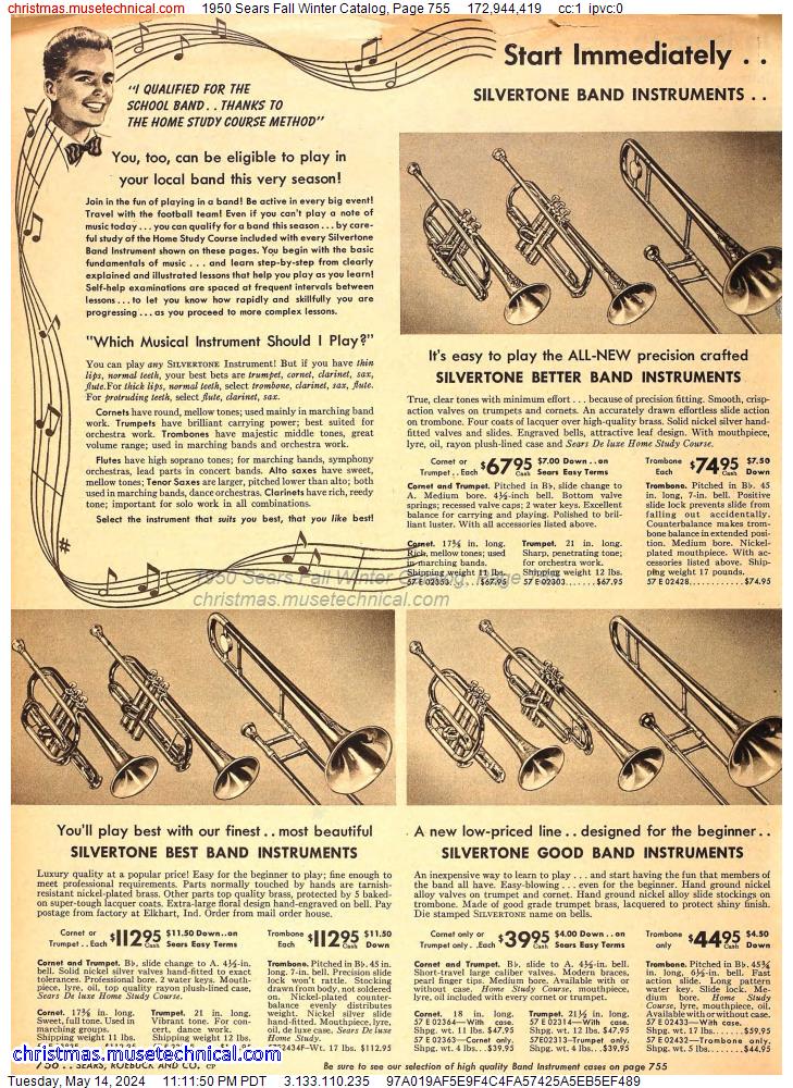 1950 Sears Fall Winter Catalog, Page 755