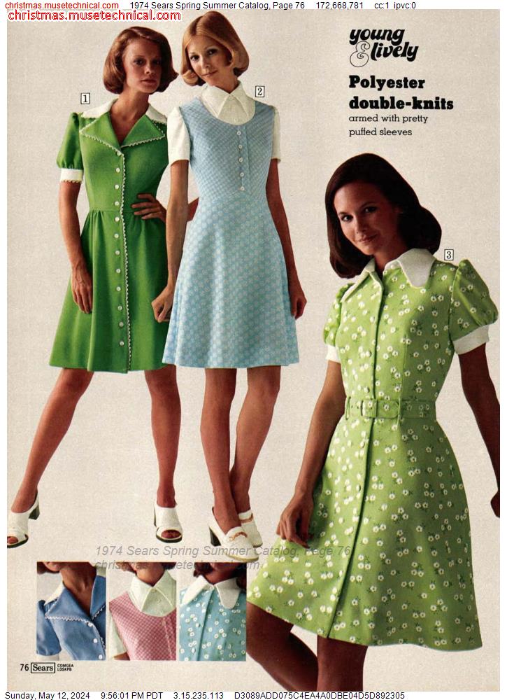 1974 Sears Spring Summer Catalog, Page 76