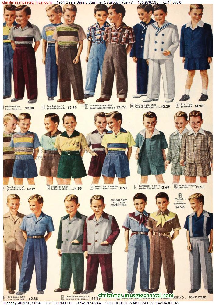 1951 Sears Spring Summer Catalog, Page 77