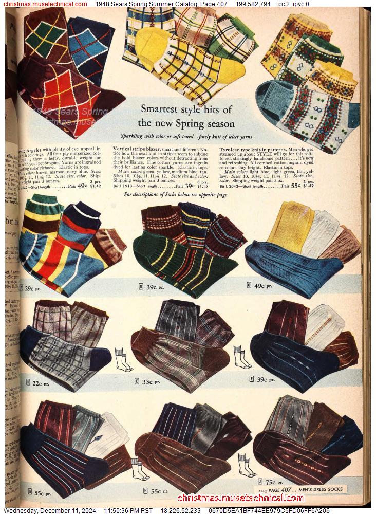 1948 Sears Spring Summer Catalog, Page 407