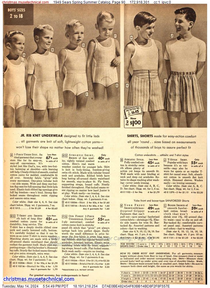 1949 Sears Spring Summer Catalog, Page 90