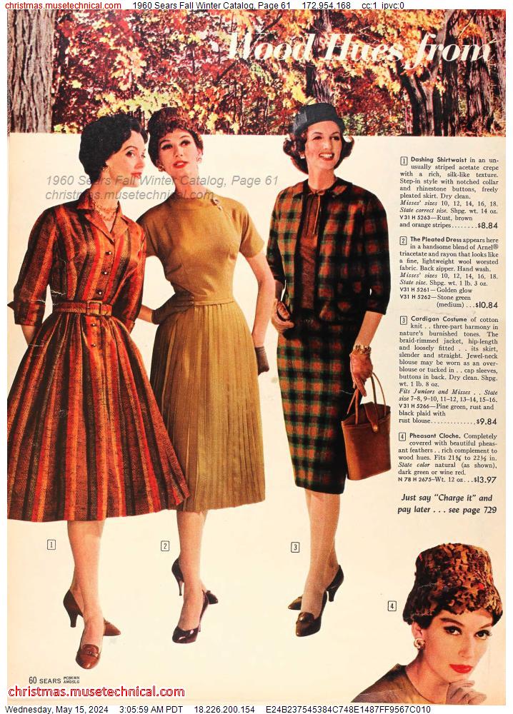 1960 Sears Fall Winter Catalog, Page 61