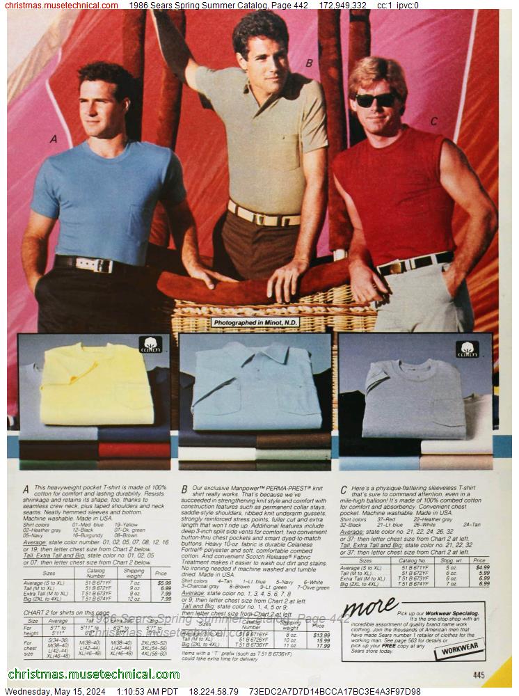 1986 Sears Spring Summer Catalog, Page 442
