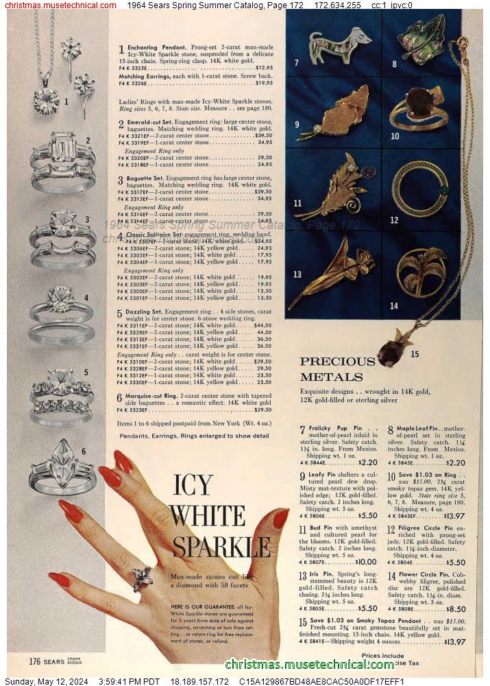 1964 Sears Spring Summer Catalog, Page 172