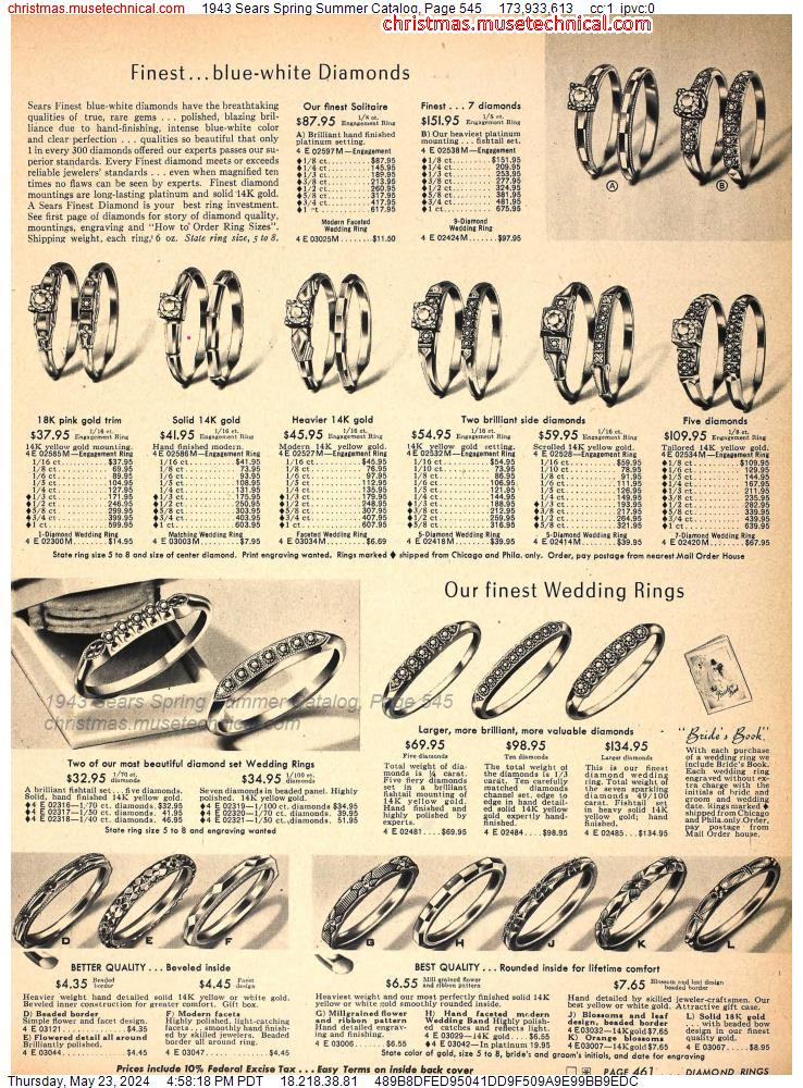 1943 Sears Spring Summer Catalog, Page 545
