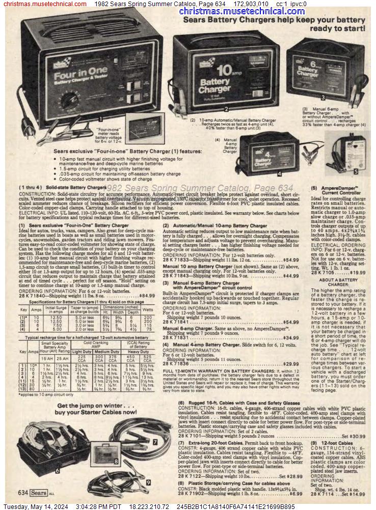 1982 Sears Spring Summer Catalog, Page 634