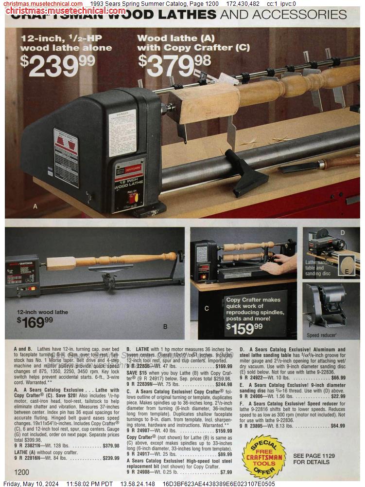 1993 Sears Spring Summer Catalog, Page 1200