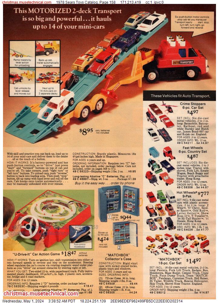 1978 Sears Toys Catalog, Page 158