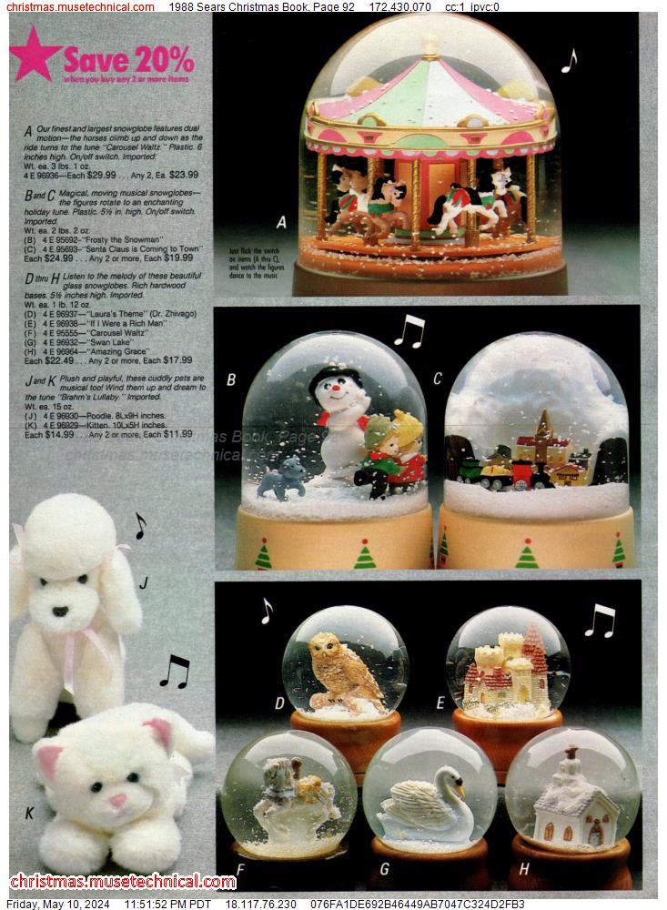 1988 Sears Christmas Book, Page 92