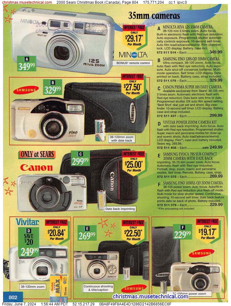2000 Sears Christmas Book (Canada), Page 804