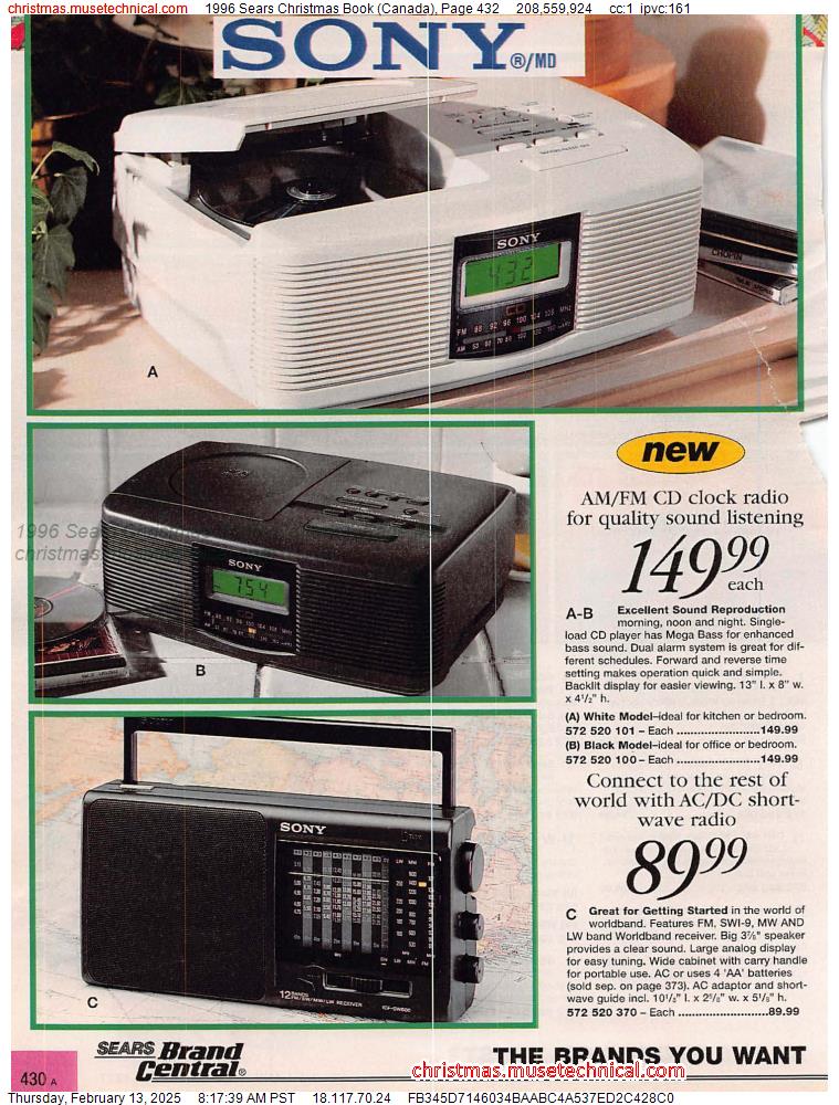 1996 Sears Christmas Book (Canada), Page 432