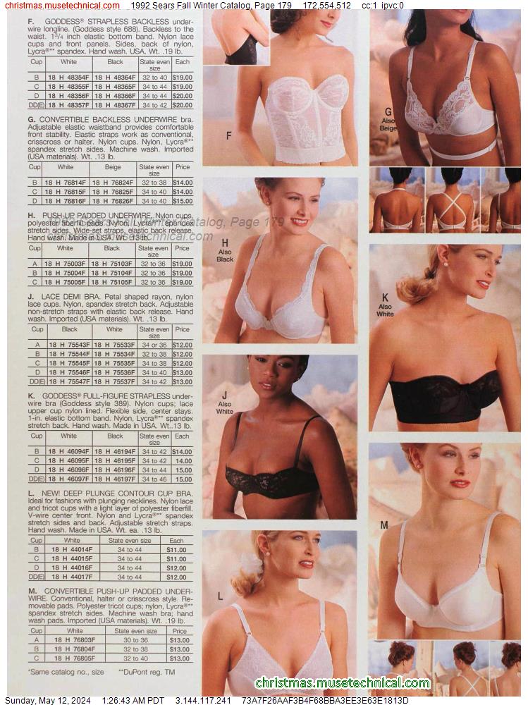 1992 Sears Fall Winter Catalog, Page 179