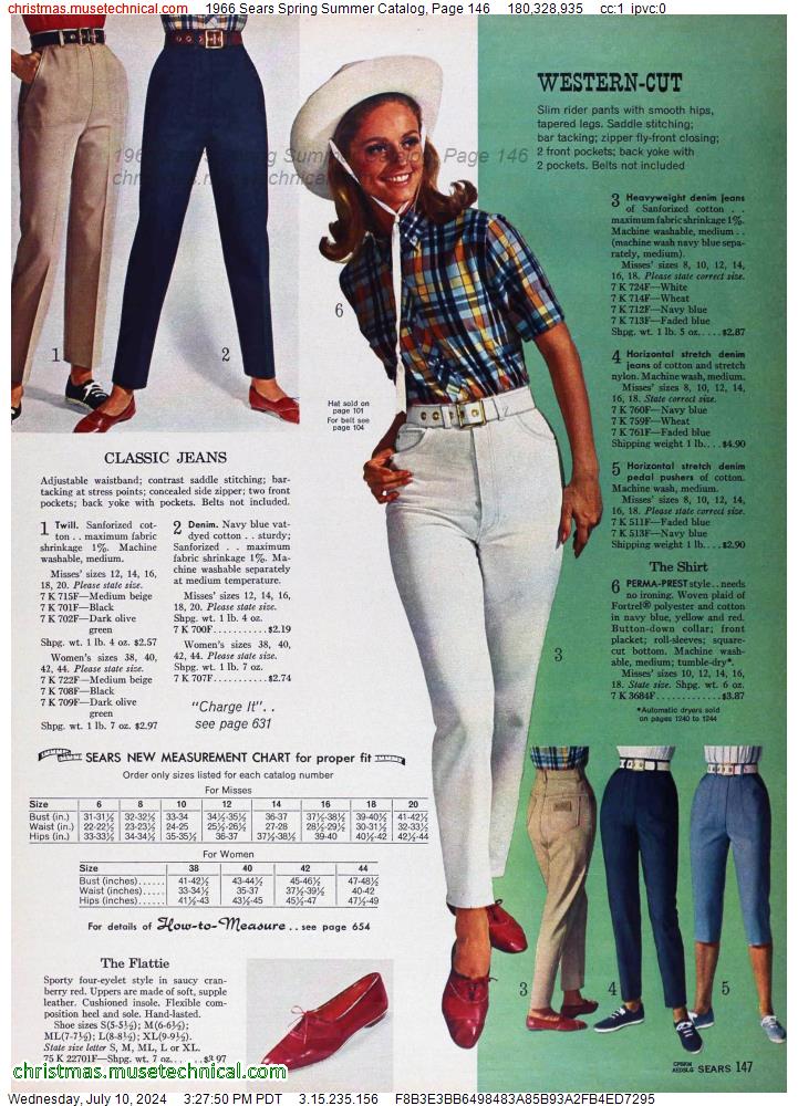 1966 Sears Spring Summer Catalog, Page 146