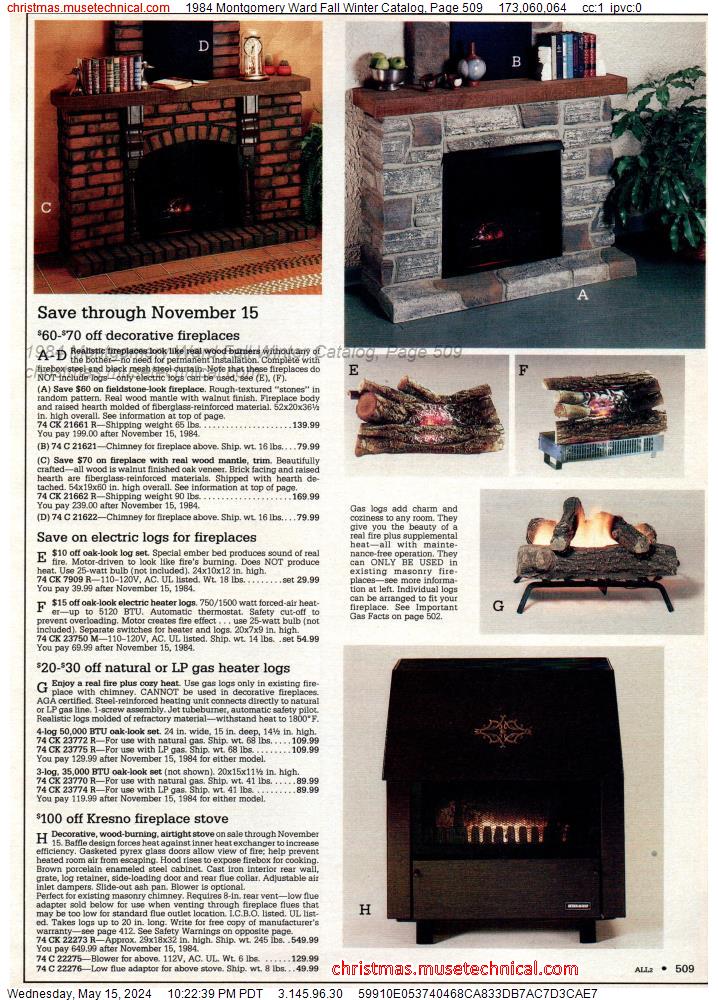 1984 Montgomery Ward Fall Winter Catalog, Page 509