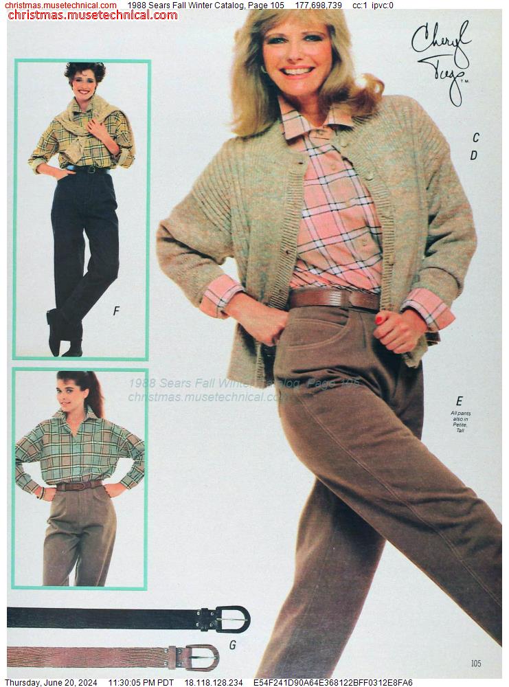 1988 Sears Fall Winter Catalog, Page 105