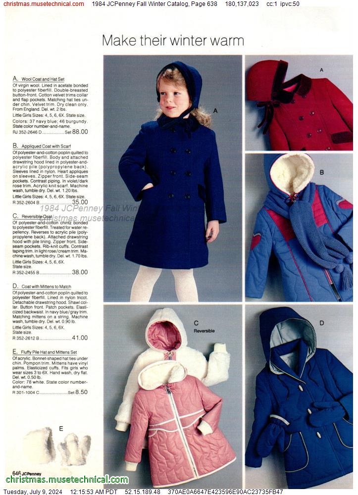 1984 JCPenney Fall Winter Catalog, Page 638