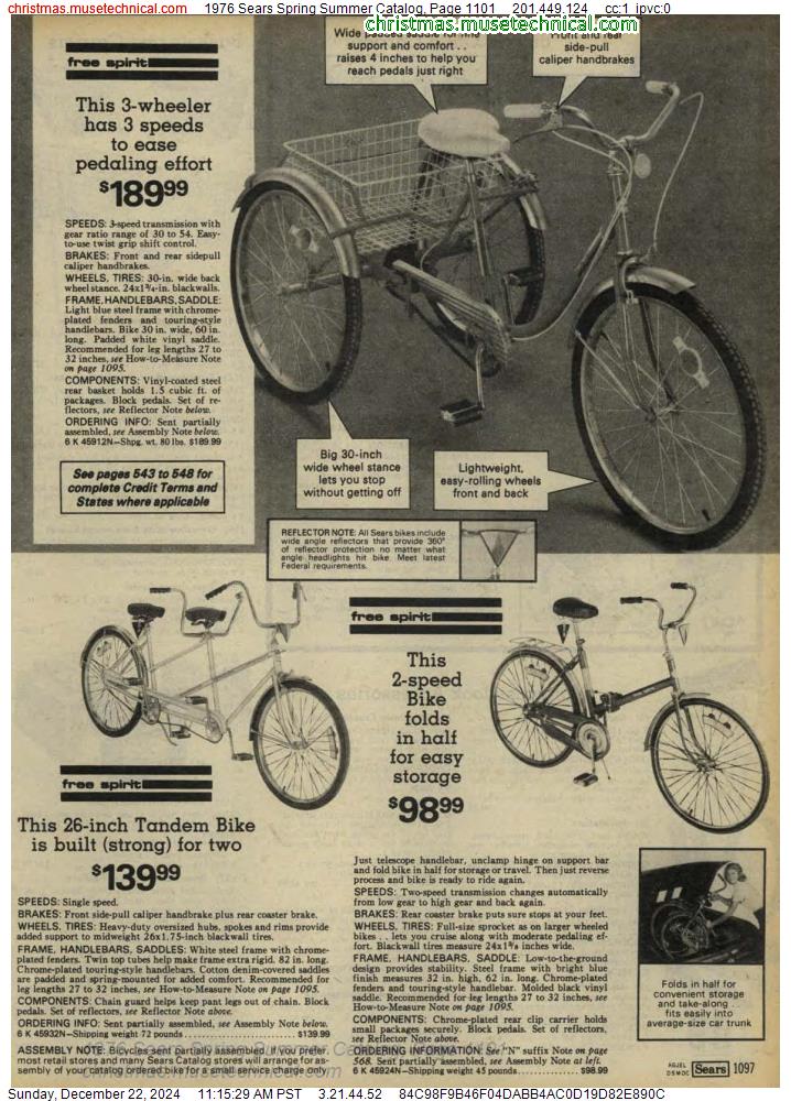 1976 Sears Spring Summer Catalog, Page 1101