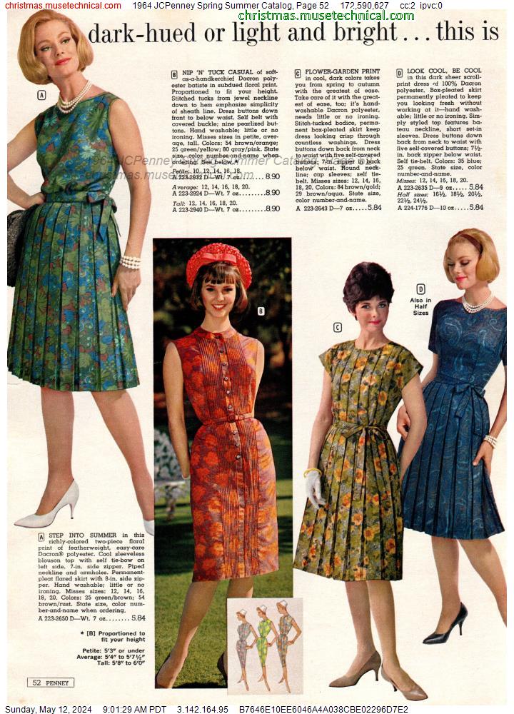 1964 JCPenney Spring Summer Catalog, Page 52
