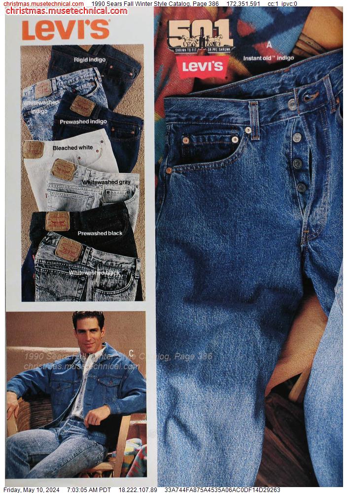 1990 Sears Fall Winter Style Catalog, Page 386