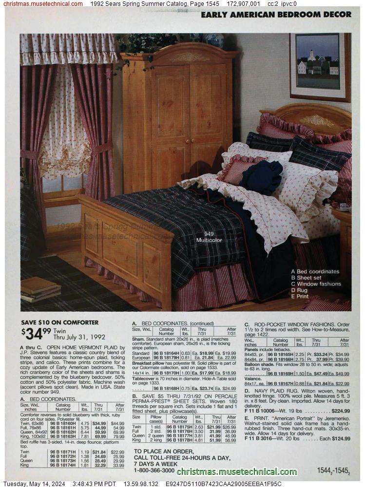 1992 Sears Spring Summer Catalog, Page 1545