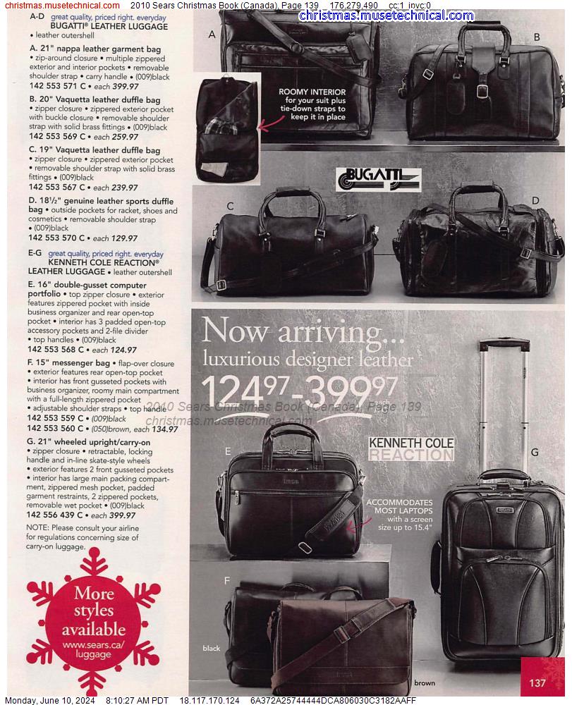 2010 Sears Christmas Book (Canada), Page 139