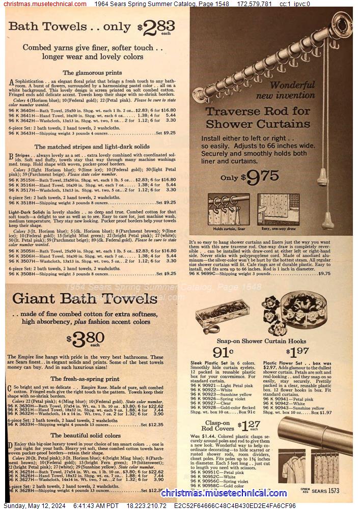 1964 Sears Spring Summer Catalog, Page 1548