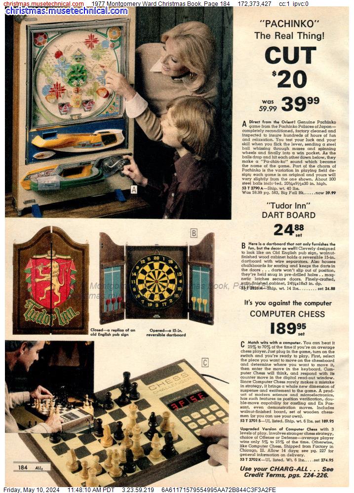 1977 Montgomery Ward Christmas Book, Page 184