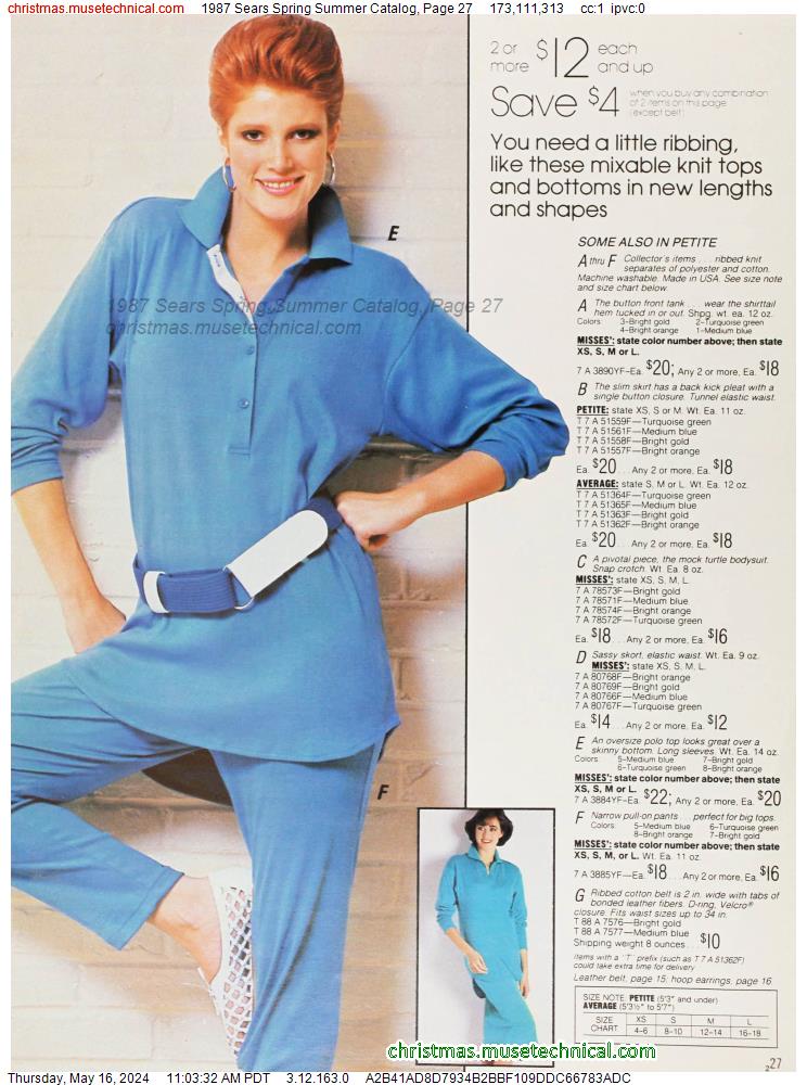1987 Sears Spring Summer Catalog, Page 27