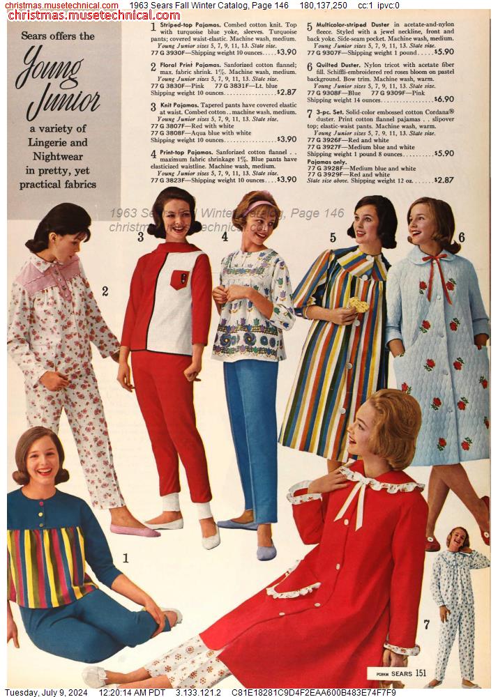 1963 Sears Fall Winter Catalog, Page 146