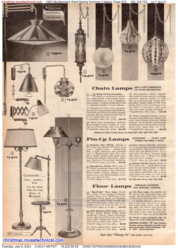 1963 Montgomery Ward Spring Summer Catalog, Page 870