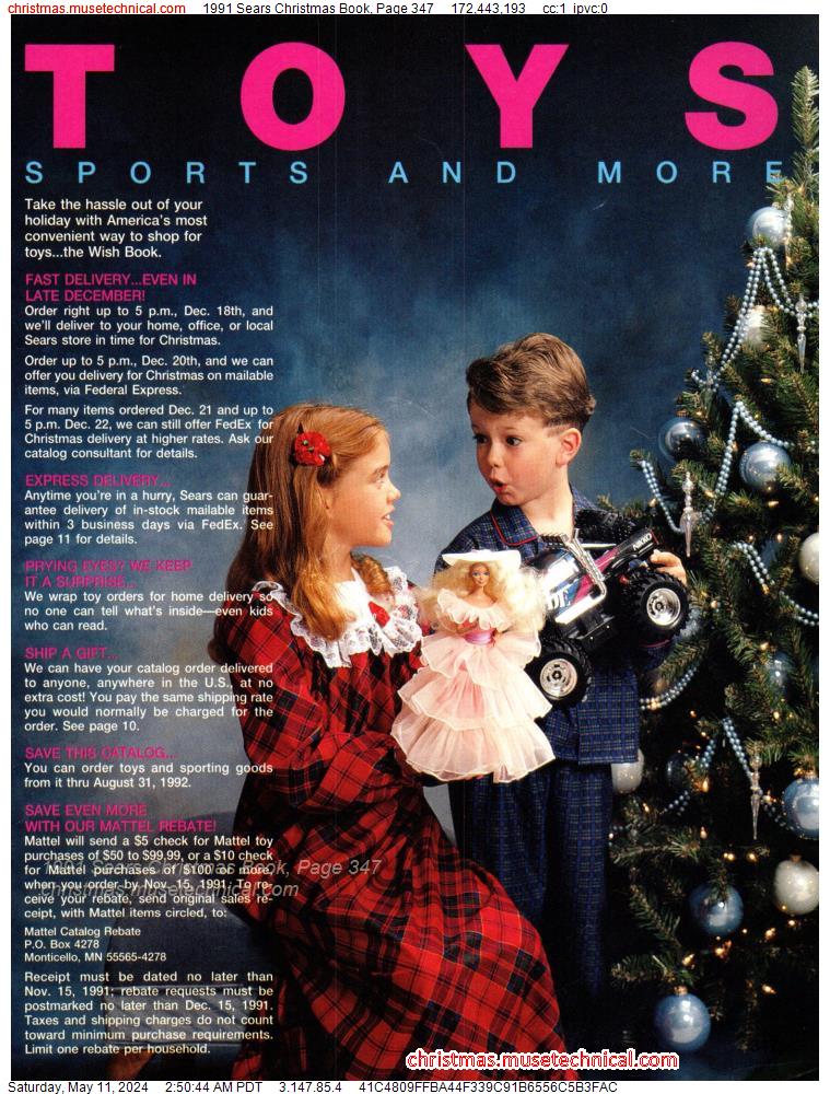 1991 Sears Christmas Book, Page 347