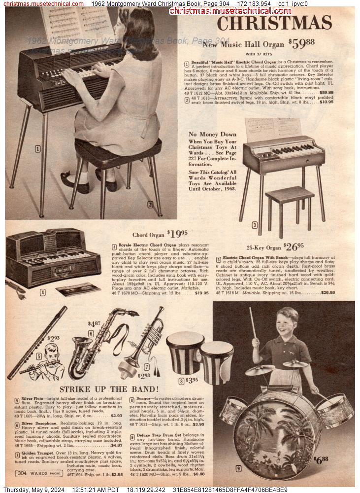 1962 Montgomery Ward Christmas Book, Page 304