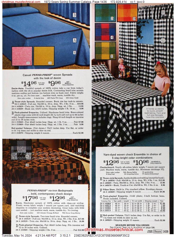 1973 Sears Spring Summer Catalog, Page 1436