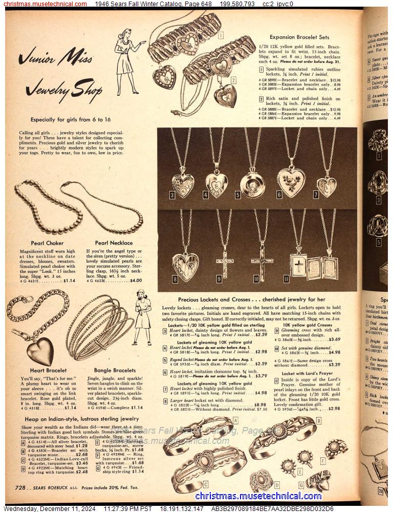 1946 Sears Fall Winter Catalog, Page 648