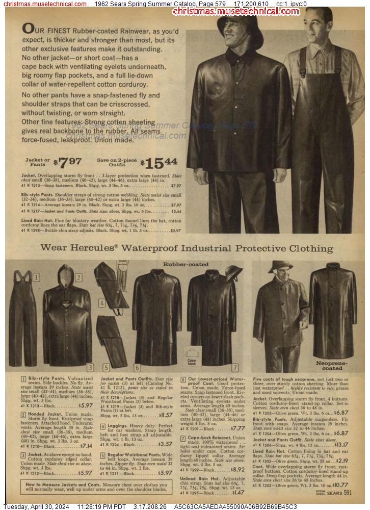 1962 Sears Spring Summer Catalog, Page 579