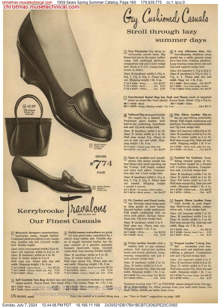 1959 Sears Spring Summer Catalog, Page 160