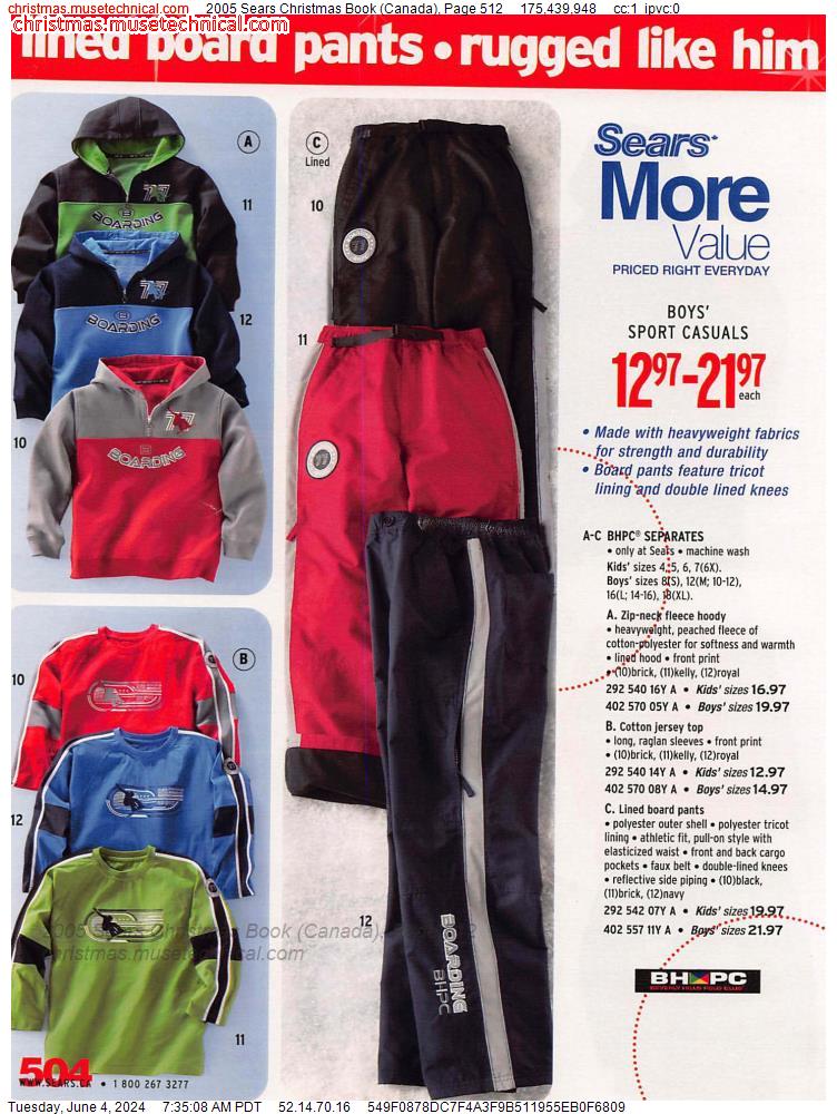 2005 Sears Christmas Book (Canada), Page 512