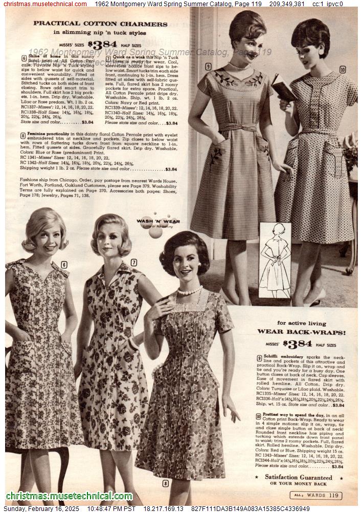 1962 Montgomery Ward Spring Summer Catalog, Page 119