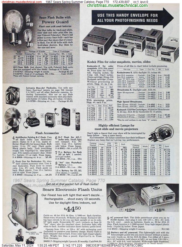 1967 Sears Spring Summer Catalog, Page 770