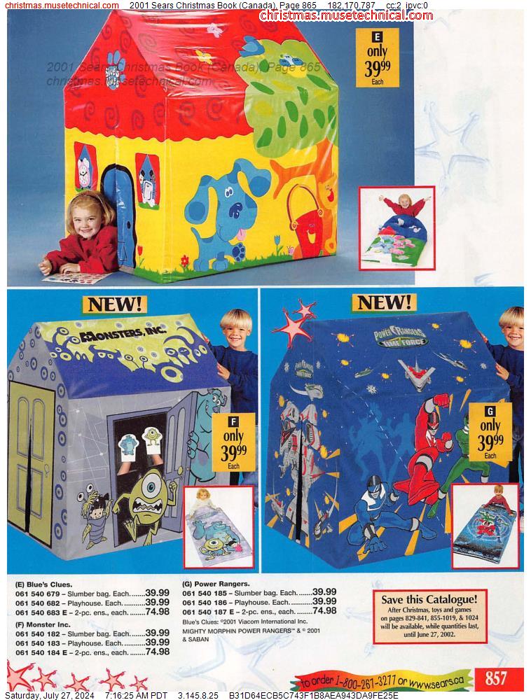 2001 Sears Christmas Book (Canada), Page 865