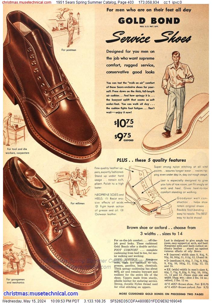 1951 Sears Spring Summer Catalog, Page 403