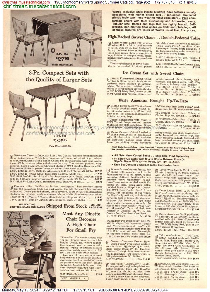 1965 Montgomery Ward Spring Summer Catalog, Page 952