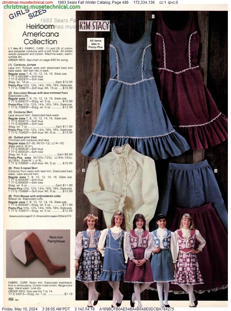 1983 Sears Fall Winter Catalog, Page 486
