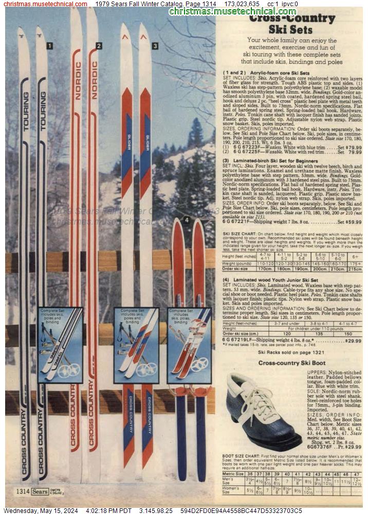 1979 Sears Fall Winter Catalog, Page 1314